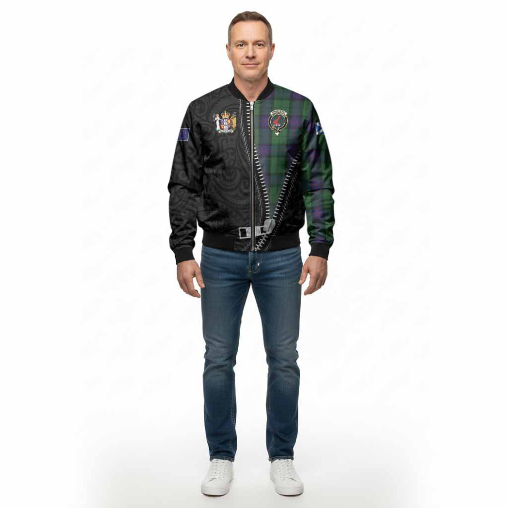 Armstrong Tartan Bomber Jacket New Zealand Pattern Unique Zipper Stylized