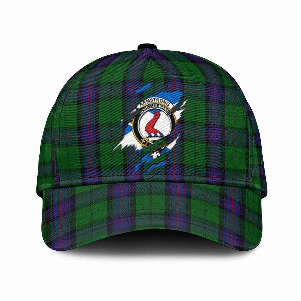 Armstrong Tartan Classic Cap with Family Crest In Me Style