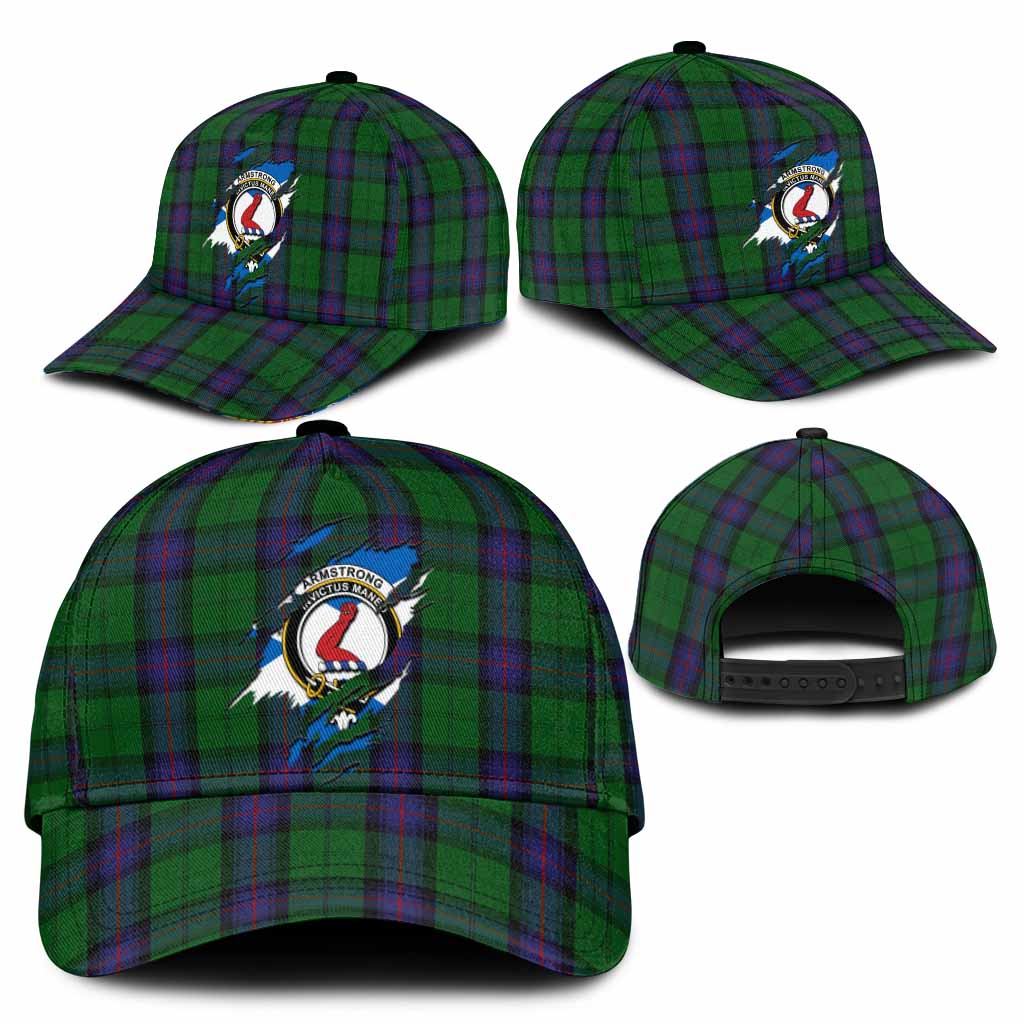 Armstrong Tartan Classic Cap with Family Crest In Me Style