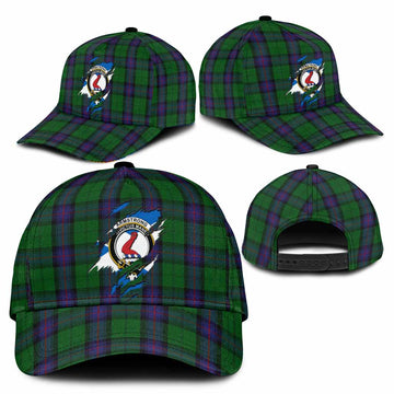 Armstrong Tartan Classic Cap with Family Crest In Me Style