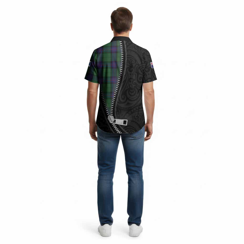 Armstrong Tartan Cotton Hawaiian Shirt New Zealand Pattern Unique Zipper Stylized