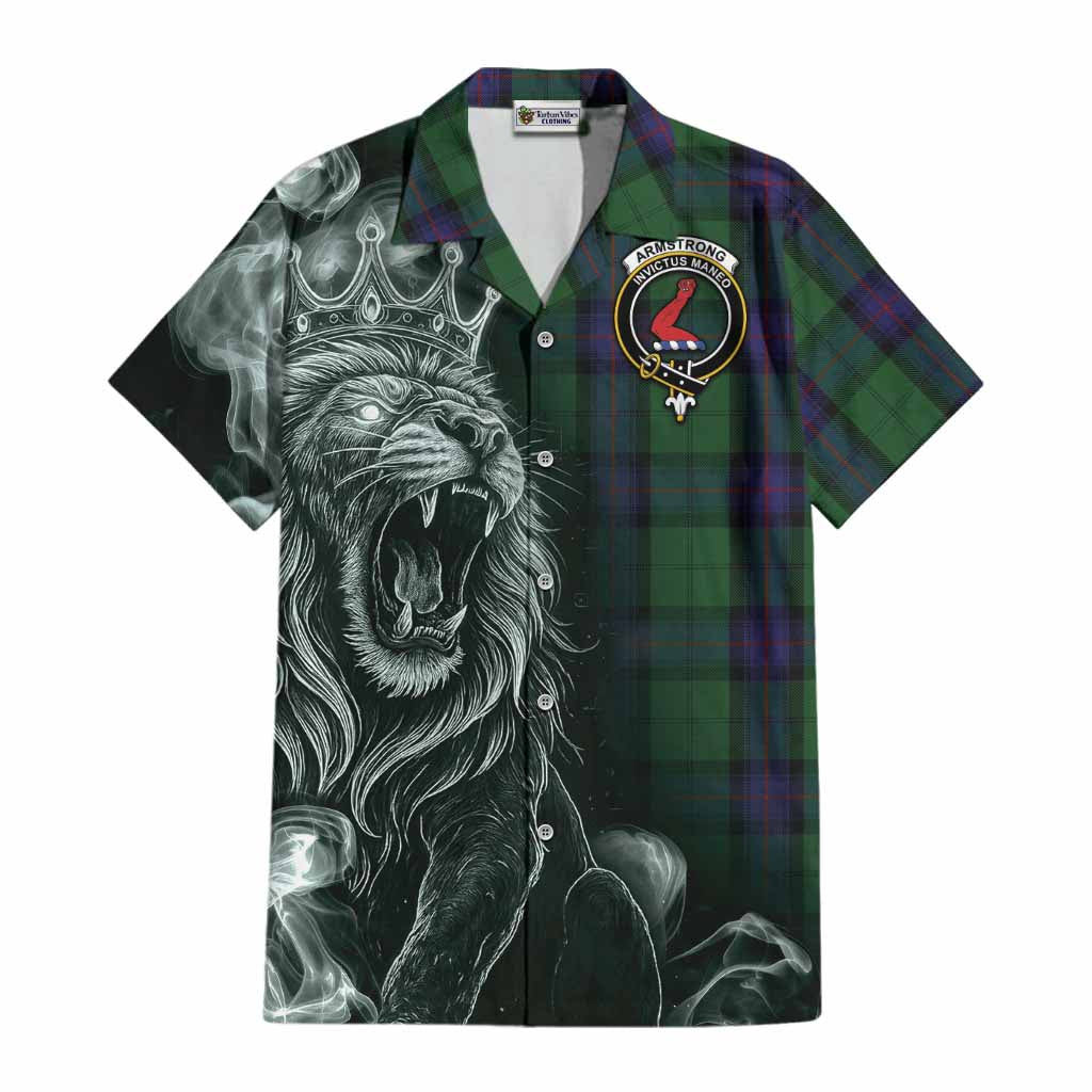 Armstrong Tartan Cotton Hawaiian Shirt Roaring Lion Heritage