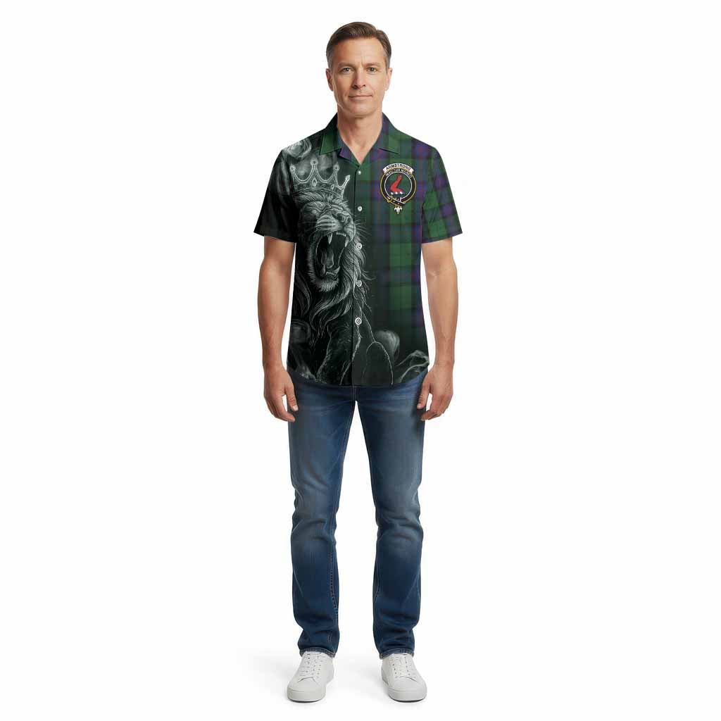 Armstrong Tartan Cotton Hawaiian Shirt Roaring Lion Heritage