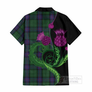 Armstrong Tartan Cotton Hawaiian Shirt Traditional Scottish Thistle