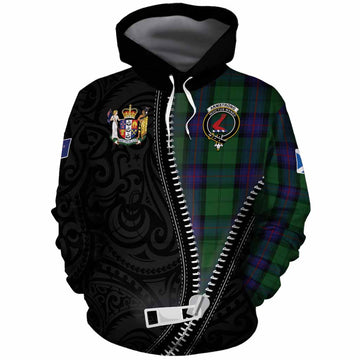 Armstrong Tartan Cotton Hoodie New Zealand Pattern Unique Zipper Stylized