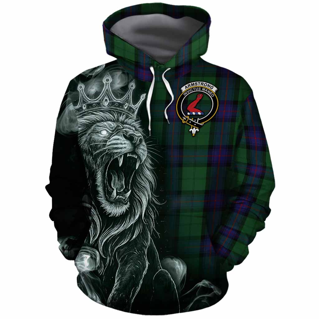 Armstrong Tartan Cotton Hoodie Roaring Lion Heritage