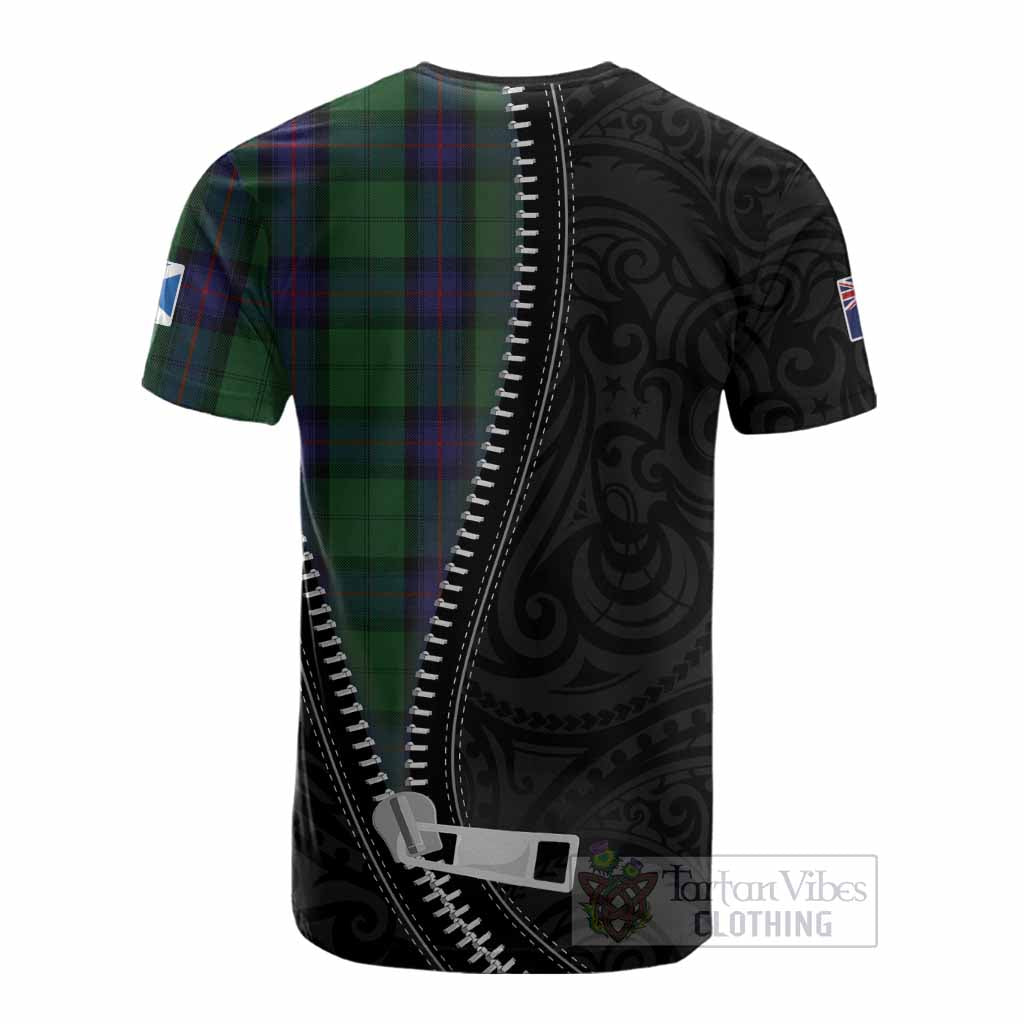 Armstrong Tartan Cotton T-shirt New Zealand Pattern Unique Zipper Stylized