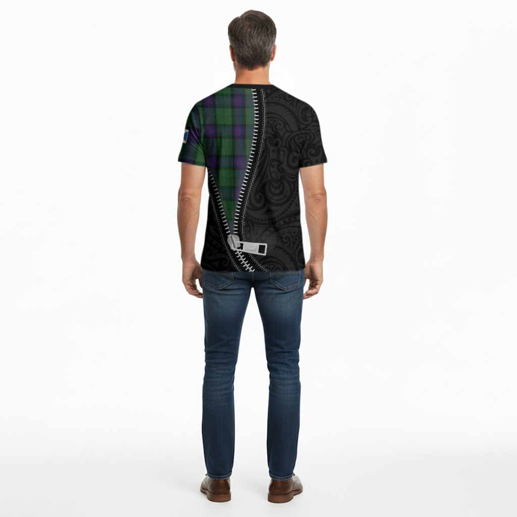 Armstrong Tartan Cotton T-shirt New Zealand Pattern Unique Zipper Stylized