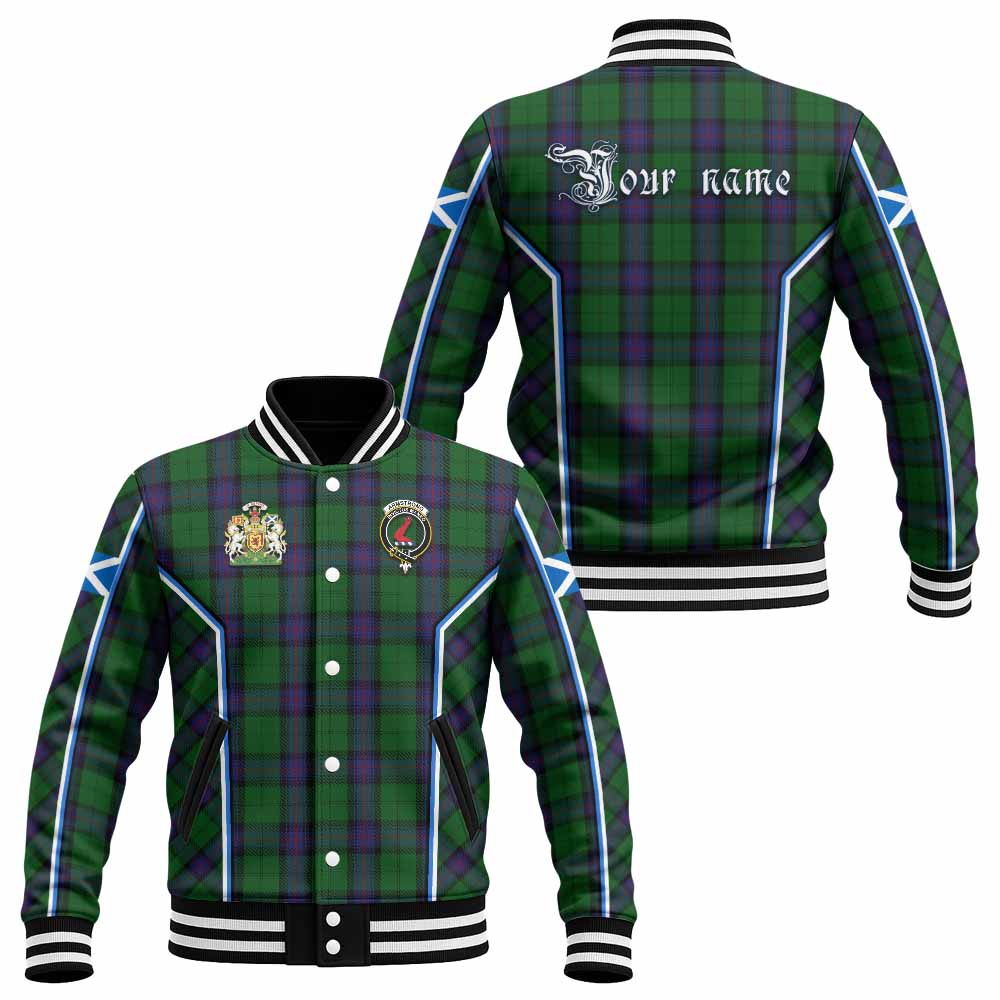 Armstrong Tartan Crest Baseball Jacket Scotland Coat of Arm Flag Style - Tartan Vibes Clothing