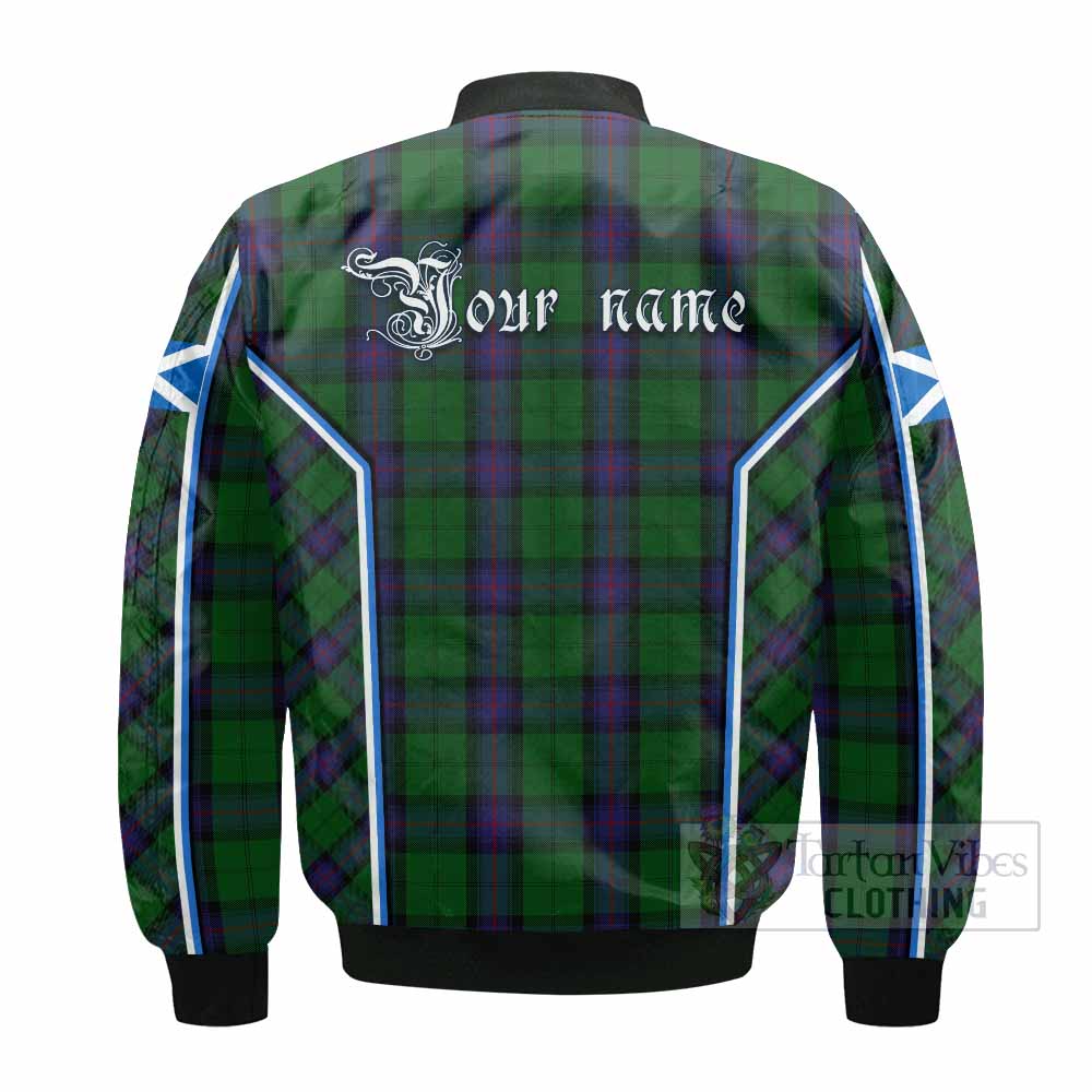 Armstrong Tartan Crest Bomber Jacket Scotland Coat of Arm Flag Style - Tartan Vibes Clothing