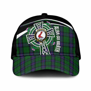 Armstrong Tartan Crest Classic Cap Scottish Thistle Celtic Cross Alba Gu Brath