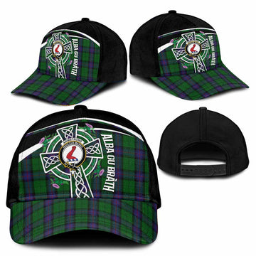 Armstrong Tartan Crest Classic Cap Scottish Thistle Celtic Cross Alba Gu Brath