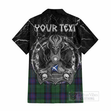 Armstrong Tartan Crest Cotton Hawaiian Shirt Celtic Odin's Raven Legacy
