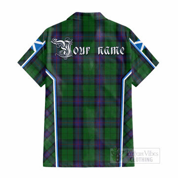 Armstrong Tartan Crest Cotton Hawaiian Shirt Scotland Coat of Arm Flag Style - Tartan Vibes Clothing