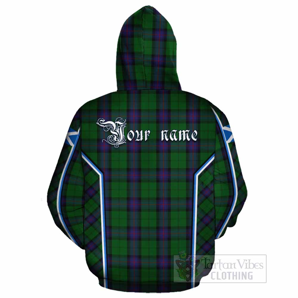 Armstrong Tartan Crest Cotton Hoodie Scotland Coat of Arm Flag Style - Tartan Vibes Clothing