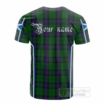 Armstrong Tartan Crest Cotton T-shirt Scotland Coat of Arm Flag Style - Tartan Vibes Clothing