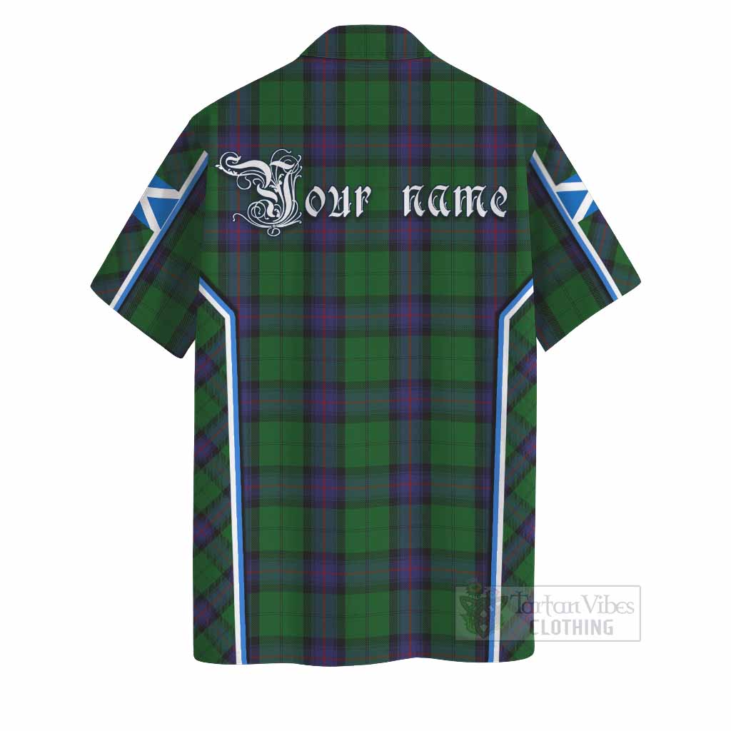 Armstrong Tartan Crest Hawaiian Shirt Scotland Coat of Arm Flag Style - Tartan Vibes Clothing