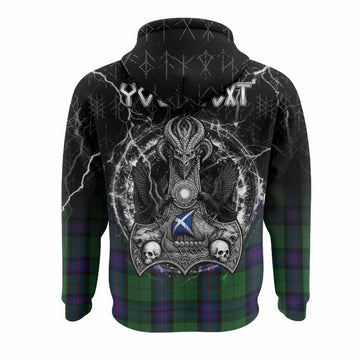 Armstrong Tartan Crest Hoodie Celtic Odin's Raven Legacy