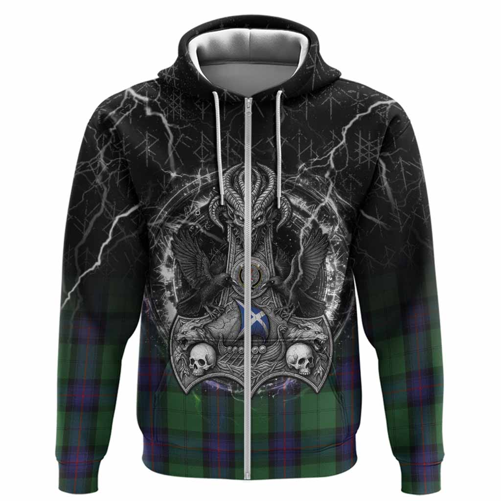 Armstrong Tartan Crest Hoodie Celtic Odin's Raven Legacy