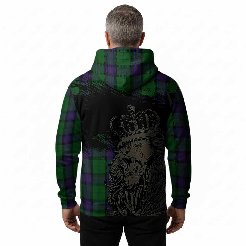 Armstrong Tartan Crest Hoodie Crowned Lion Heritage Style
