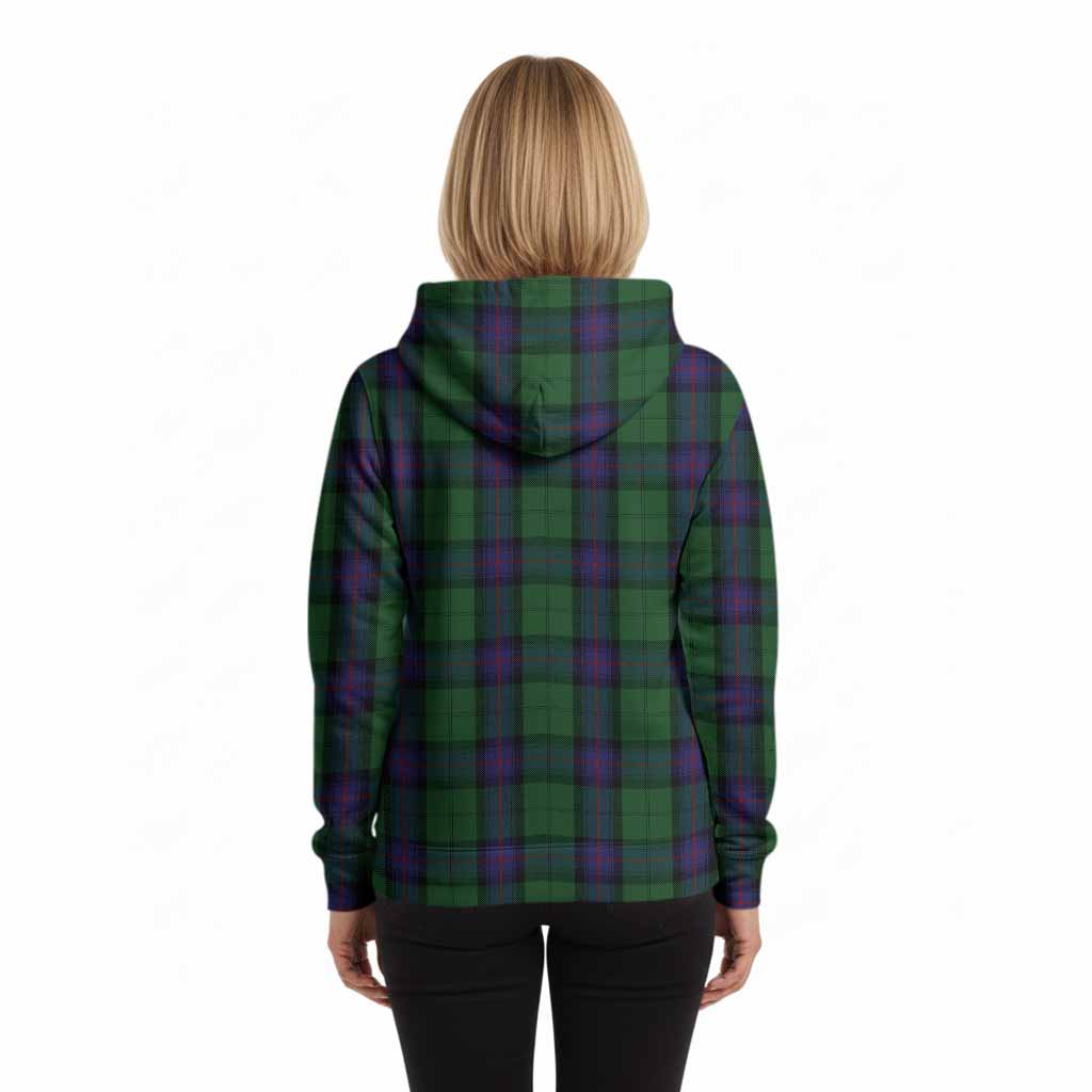Armstrong Tartan Crest Hoodie Ferocious Lion Style