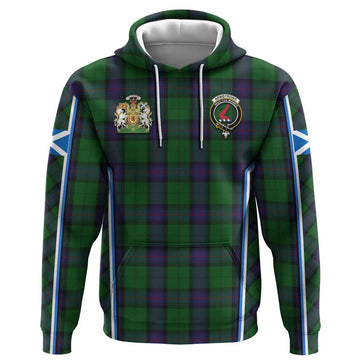 Armstrong Tartan Crest Hoodie Scotland Coat of Arm Flag Style