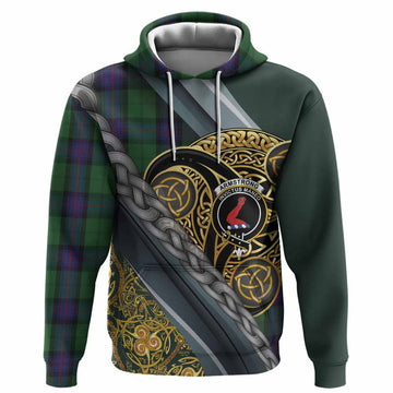 Armstrong Tartan Crest Hoodie Scottish Triskele Celtic