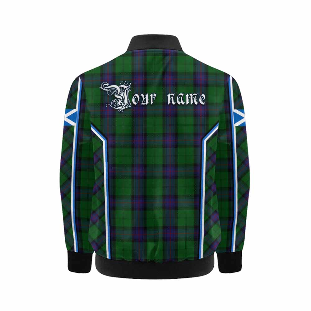 Armstrong Tartan Crest Kid Bomber Jacket Scotland Coat of Arm Flag Style - Tartan Vibes Clothing