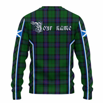 Armstrong Tartan Crest Knitted Sweater Scotland Coat of Arm Flag Style - Tartan Vibes Clothing