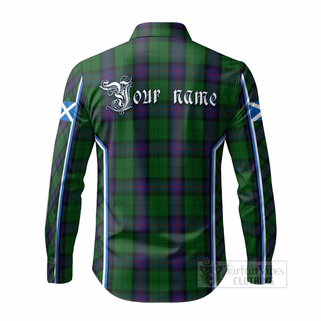 Armstrong Tartan Crest Long Sleeve Button Shirts Scotland Coat of Arm Flag Style - Tartan Vibes Clothing