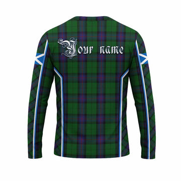 Armstrong Tartan Crest Long Sleeve T-Shirt Scotland Coat of Arm Flag Style - Tartan Vibes Clothing