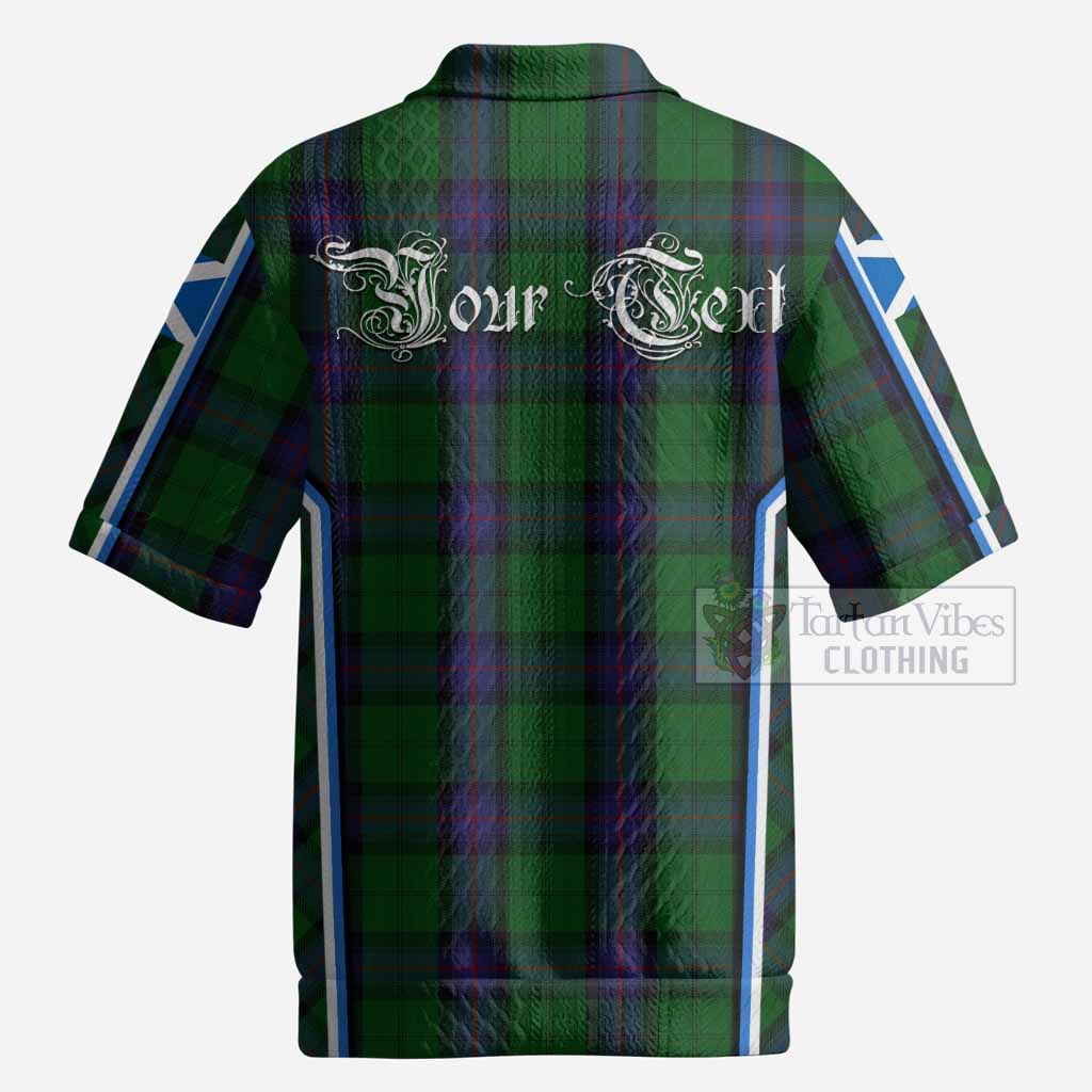 Armstrong Tartan Crest Men’s Polo Sweater Top Scotland Coat of Arm Flag Style