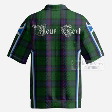 Armstrong Tartan Crest Men’s Polo Sweater Top Scotland Coat of Arm Flag Style