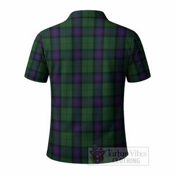 Armstrong Tartan Crest Polo Shirt Ferocious Lion Style