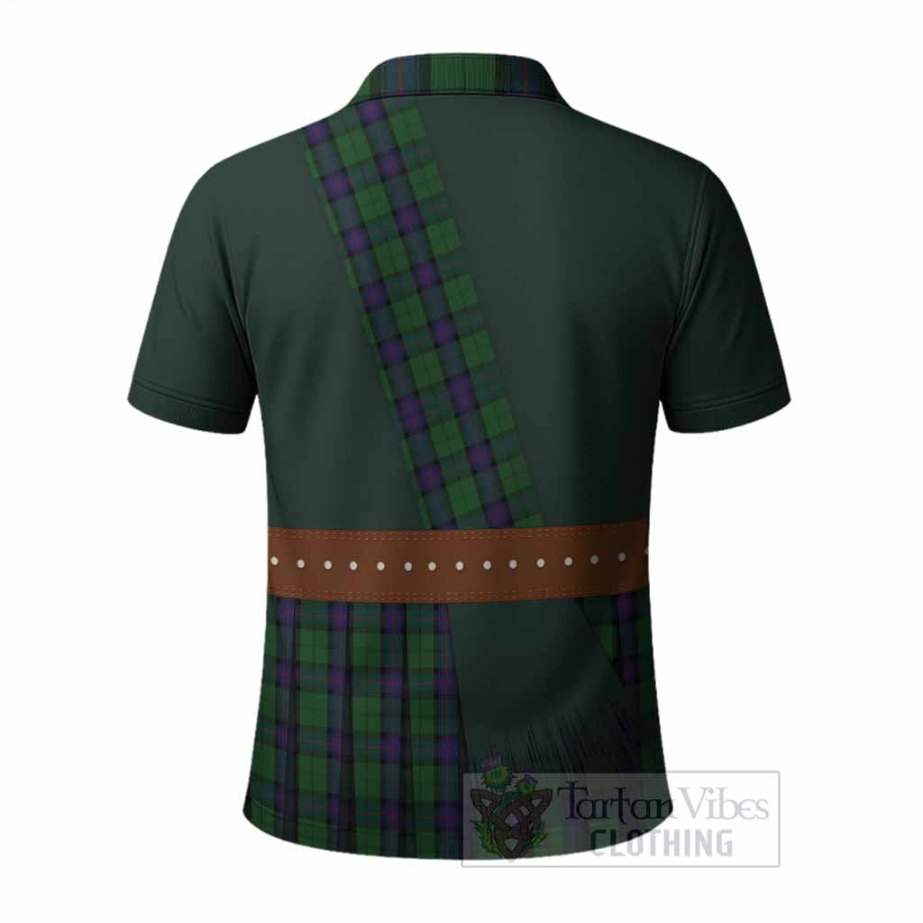 Armstrong Tartan Crest Polo Shirt Kilt Costume Style