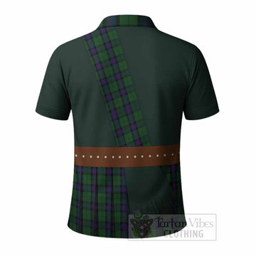 Armstrong Tartan Crest Polo Shirt Kilt Costume Style