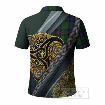 Armstrong Tartan Crest Polo Shirt Scottish Triskele Celtic