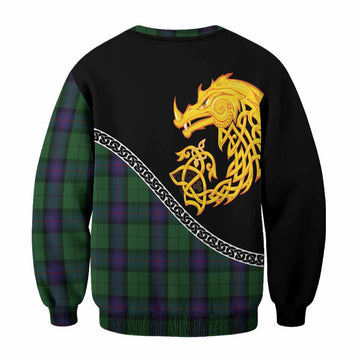 Armstrong Tartan Crest Sweatshirt Legendary Dragon Knot Half Style