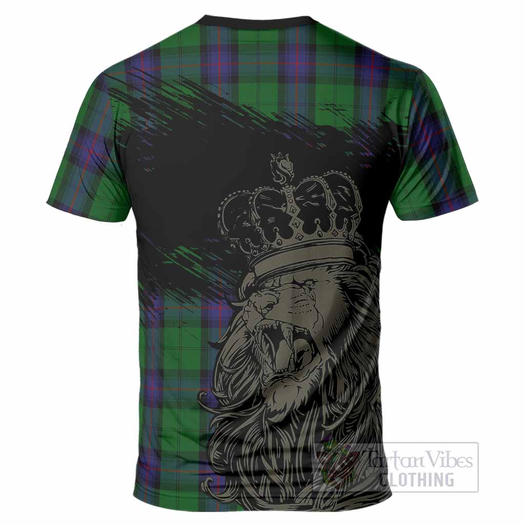 Armstrong Tartan Crest T-Shirt Crowned Lion Heritage Style