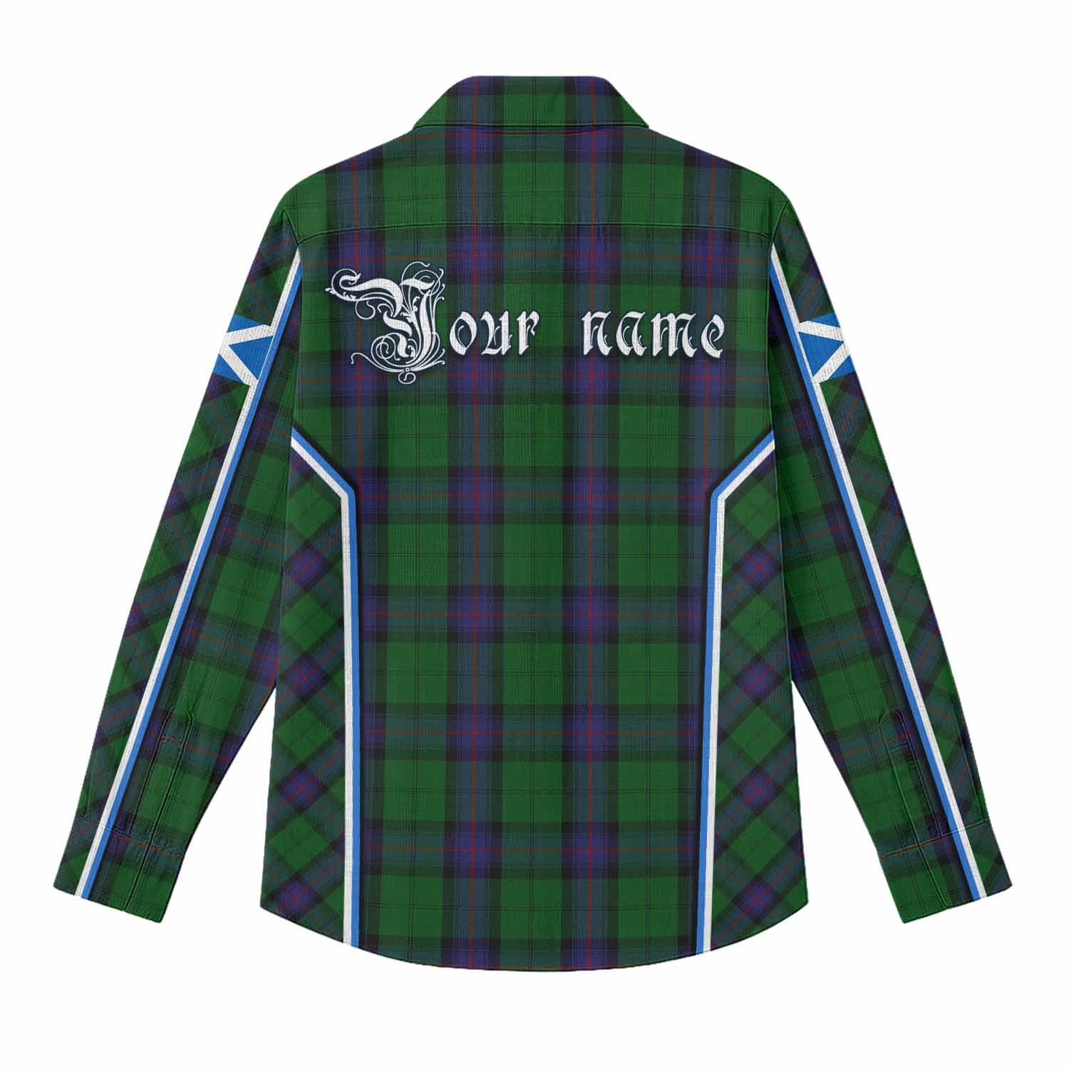 Armstrong Tartan Crest Women Casual Shirt Scotland Coat of Arm Flag Style - Tartan Vibes Clothing