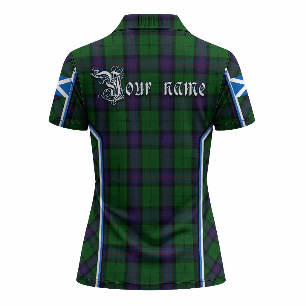 Armstrong Tartan Crest Women's Polo Shirt Scotland Coat of Arm Flag Style - Tartan Vibes Clothing
