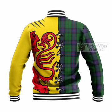 Armstrong Tartan Family Crest Baseball Jacket Lion Rampant Honor