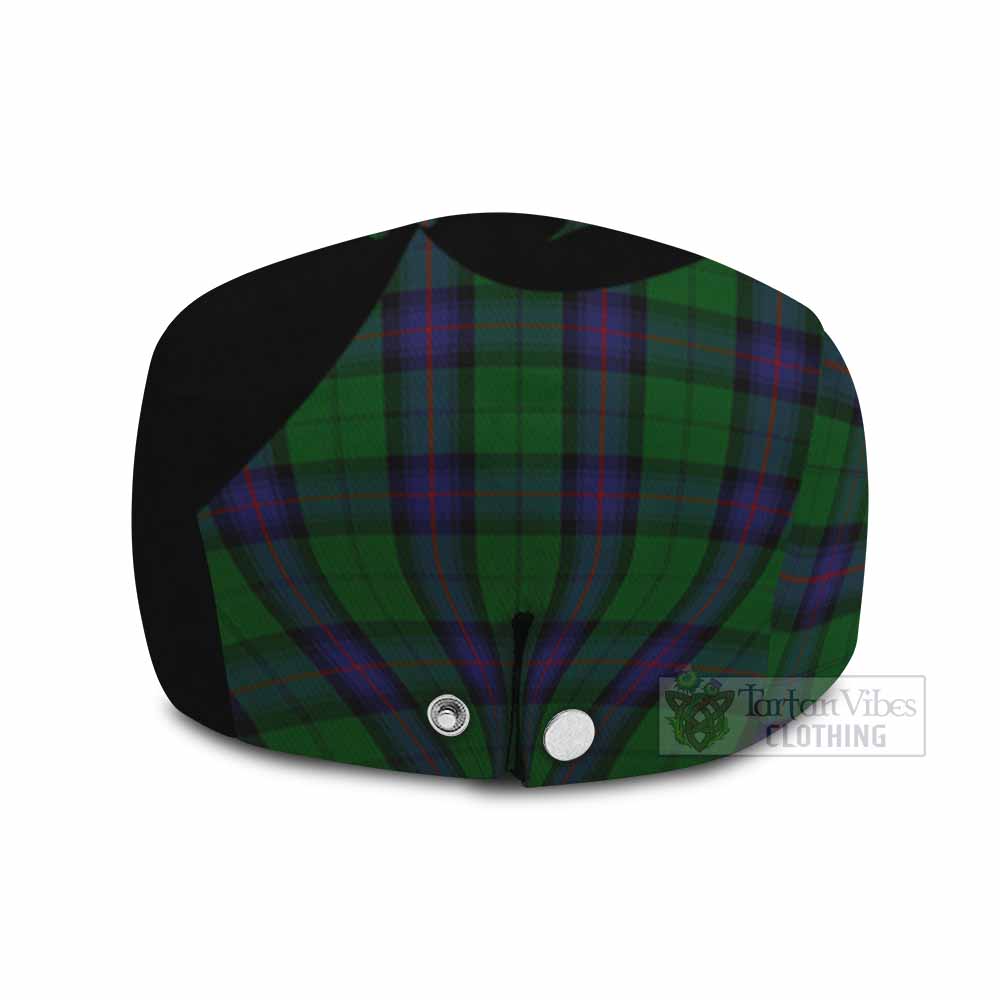 Armstrong Tartan Family Crest Flat Cap, Jeff Cap Scotland Thistle Floral
