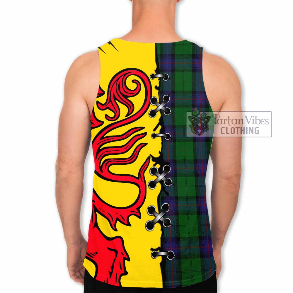 Armstrong Tartan Family Crest Men Tank Top Lion Rampant Honor - Tartan Vibes Clothing