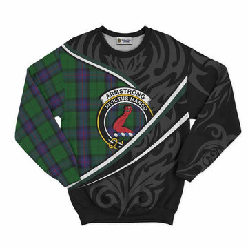 Armstrong Tartan Family Crest Sweatshirt Celtic Scottish Thistle Floral