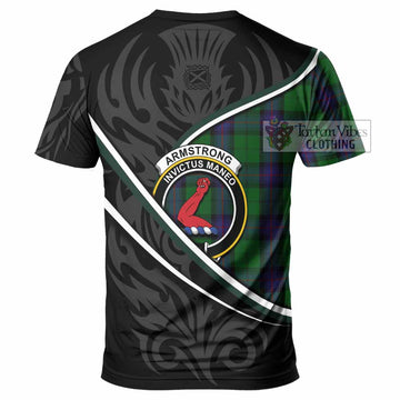 Armstrong Tartan Family Crest T-shirt Celtic Scottish Thistle Floral - Tartan Vibes Clothing