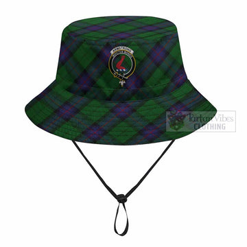 Armstrong Tartan Fishing Hat with Family Crest