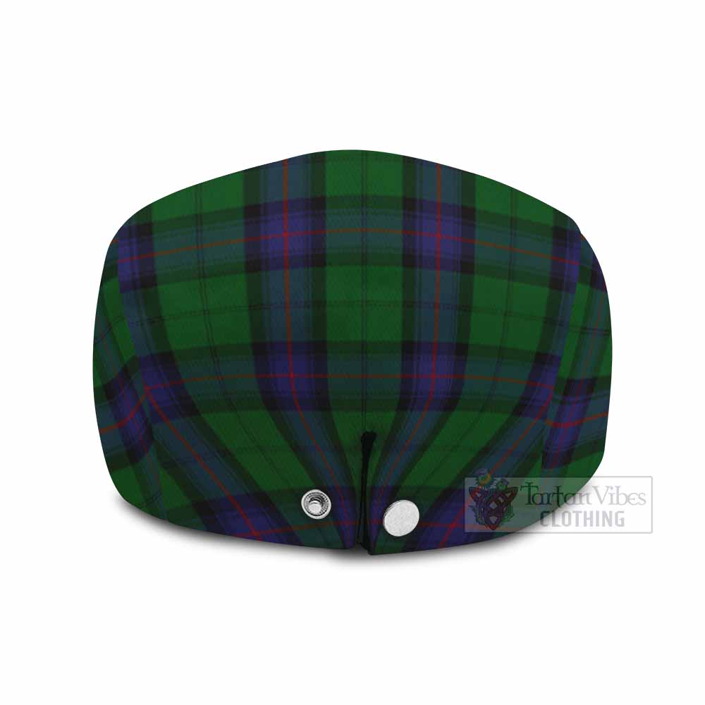 Armstrong Tartan Flat Cap, Jeff Cap Scottish Stag Thistle Floral Art