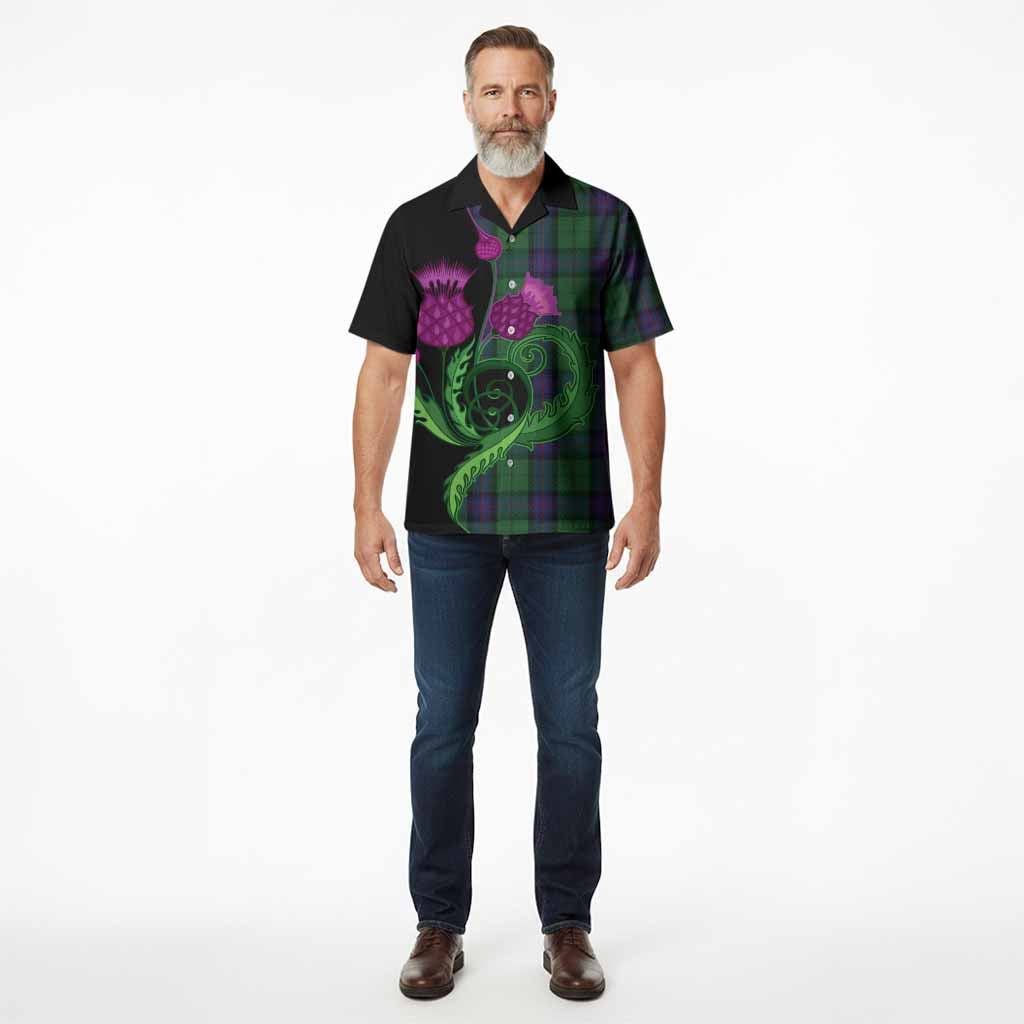 Armstrong Tartan Hawaiian Shirt Traditional Scottish Thistle