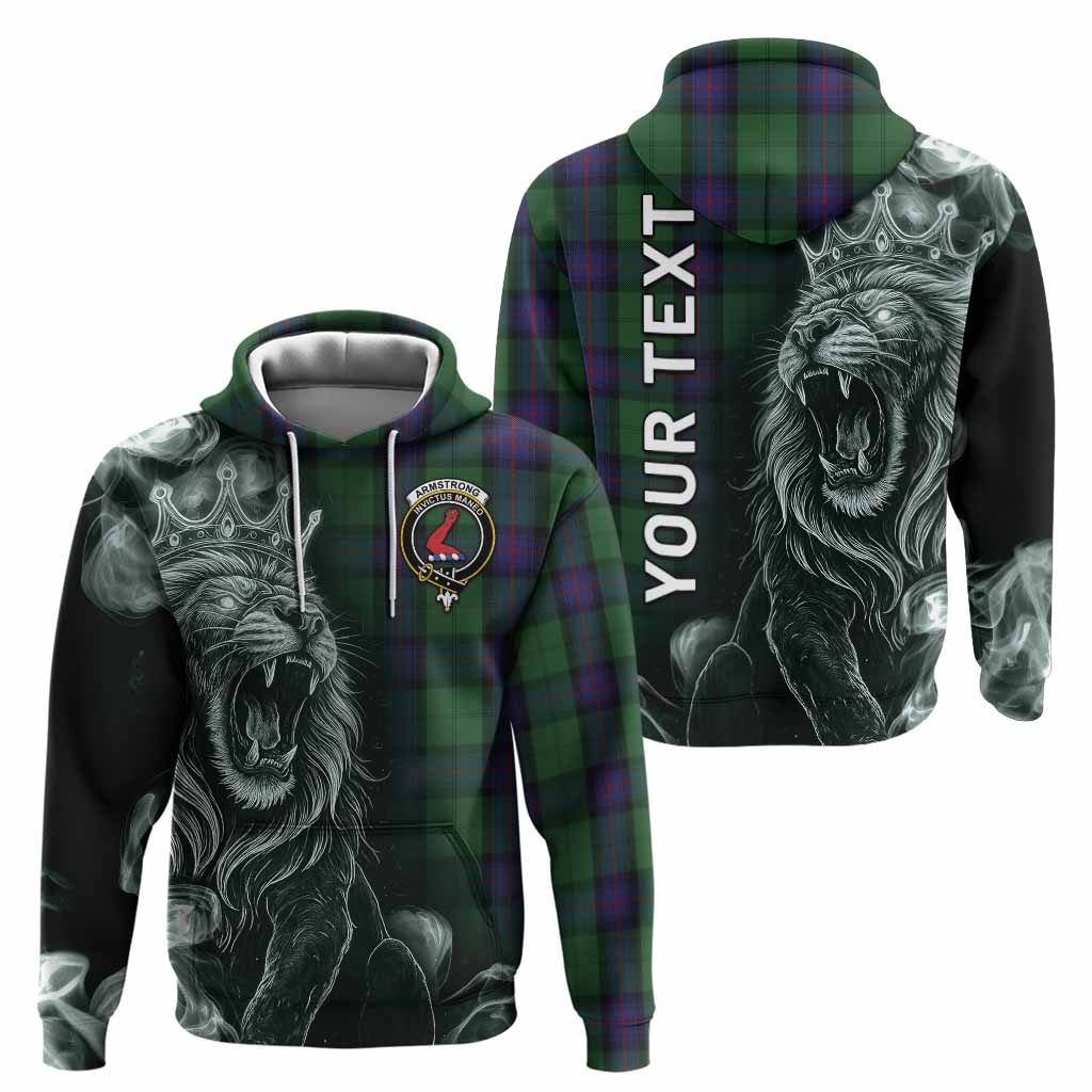 Armstrong Tartan Hoodie Roaring Lion Heritage